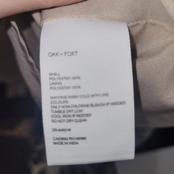 Oak + Fort Floral Midi Dress Cottagecore Prairie Spaghetti Strap S - Picture 6 of 6